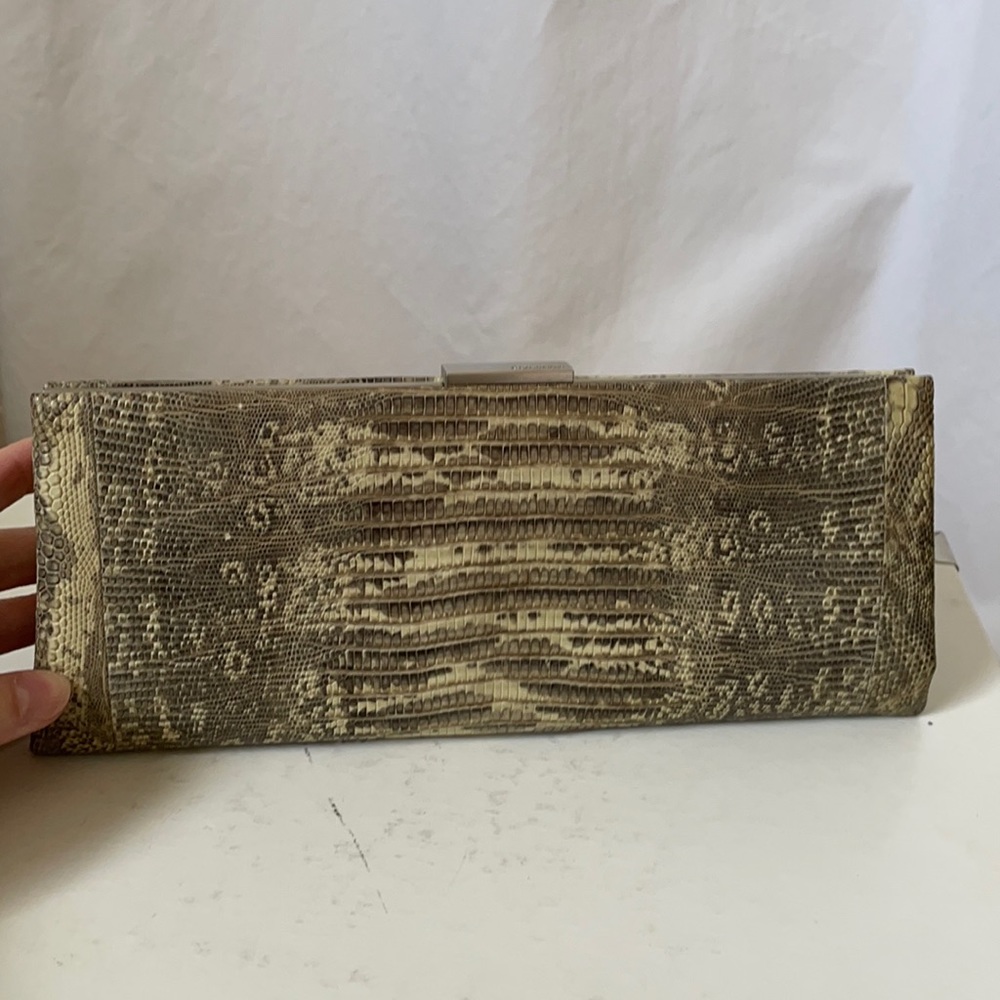 Calvin Klein snake skin clutch